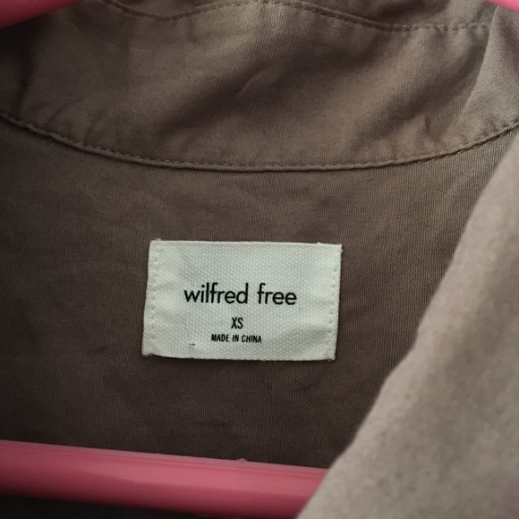 Wilfred Mauve Button Down Shirt - Picture 3 of 5